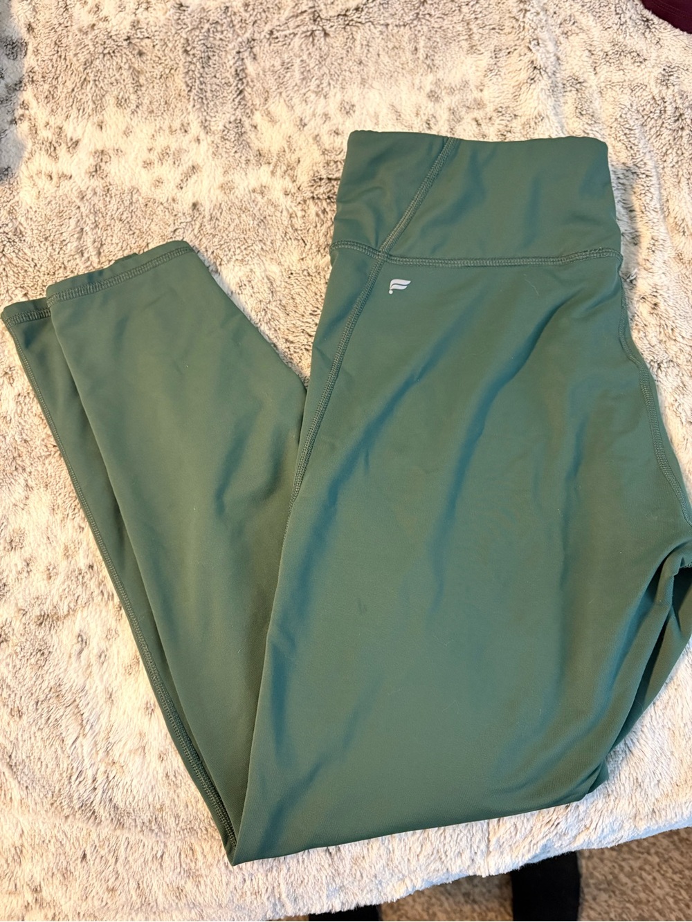 Fabletics Forest Green High-Waist Leggings